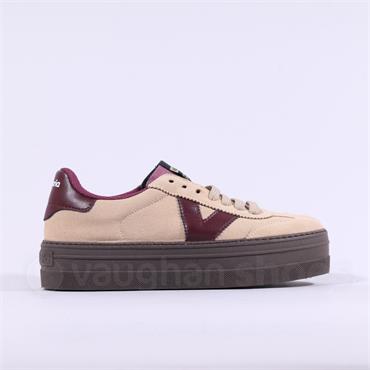 Victoria Barcelona Platform Suede - Beige